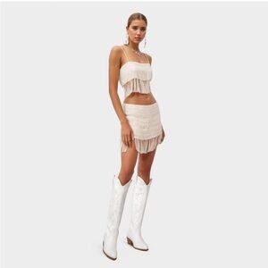 TREND ALERT tall white cowboy boots